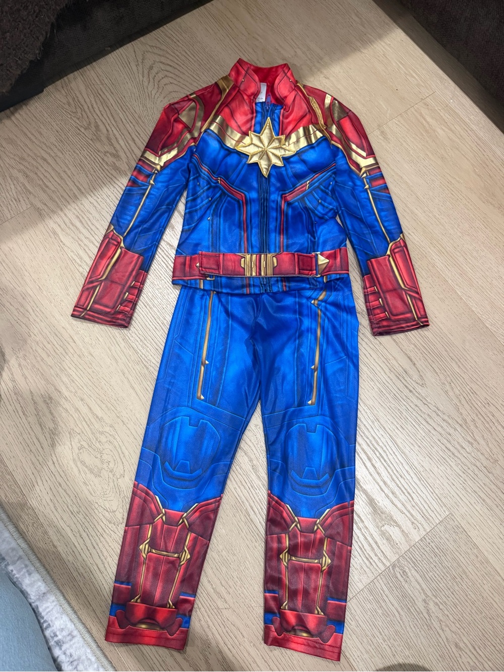 Disney Blue, Red & Gold Captain-Inspired Superhero Jumpsuit